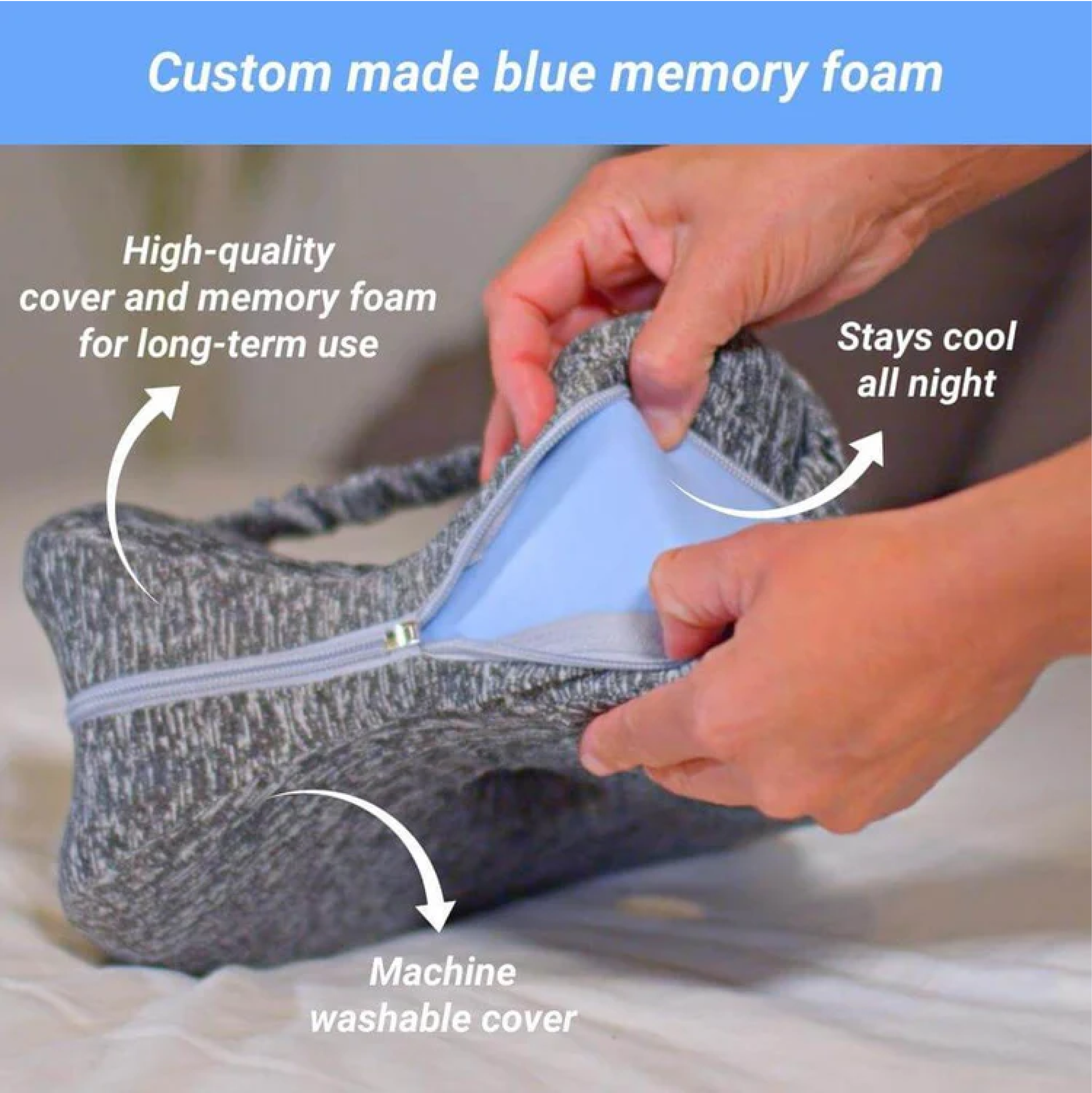 SmoothSpine™️ Alignment Pillow - Relieves Hip & Back Pain for Side Sleepers