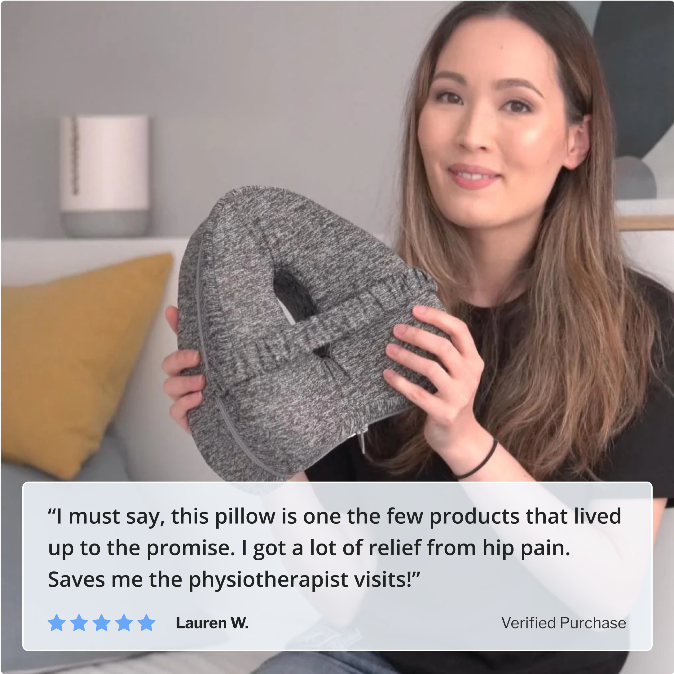 SmoothSpine™️ Alignment Pillow - Relieves Hip & Back Pain for Side Sleepers
