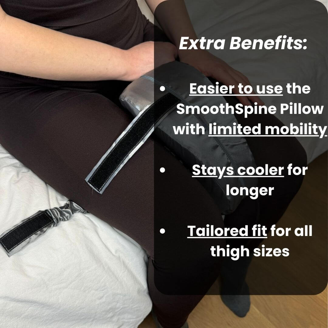 Silk Velcro Strap Case for SmoothSpine Pillow