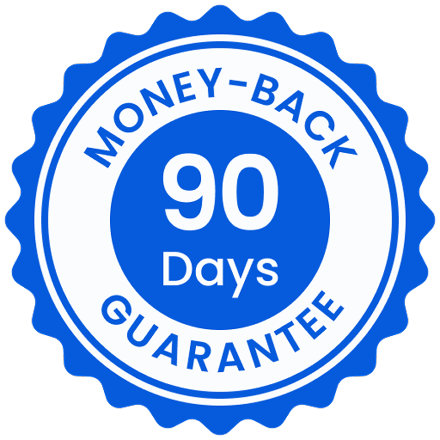90-Day Money Back Guarantee badge