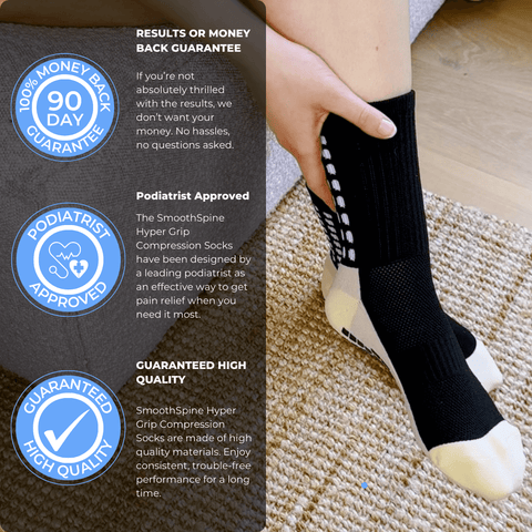 SmoothSpine™- Hyper Grip Compression Socks